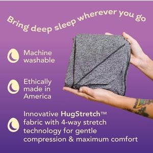 Hug Sleep sleeping cocoon never used! New, soft machine washable. Gray